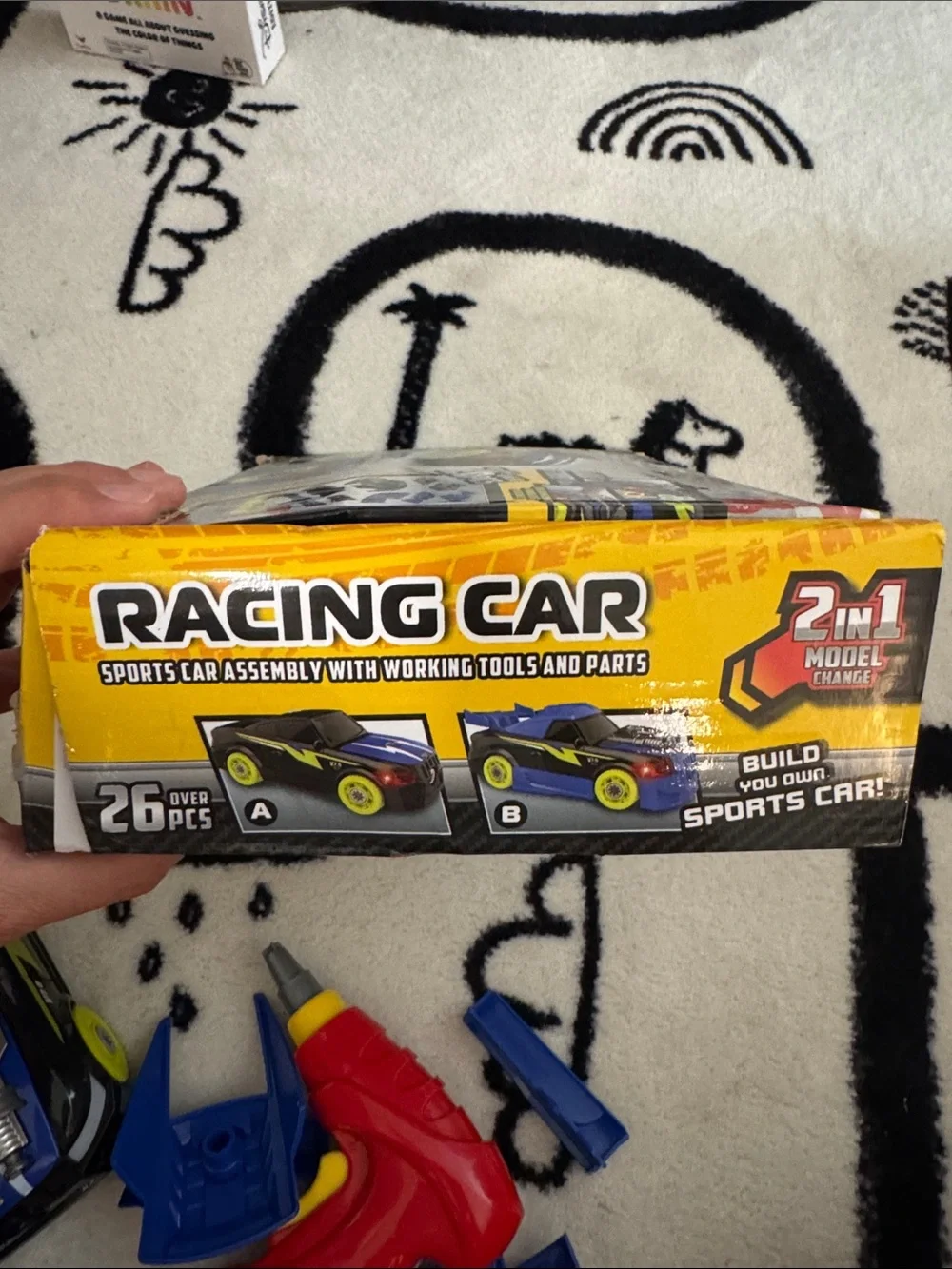 Kids Racing Car Assembly with Working Tool and Parts